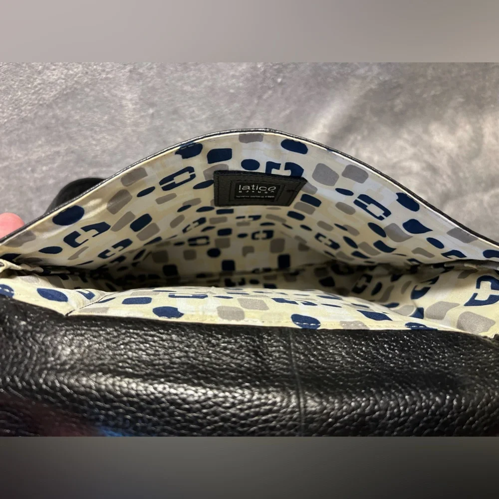 Latico Leather Co. Pebbled Leather Crossbody Messenger Bag - Picture 9 of 13